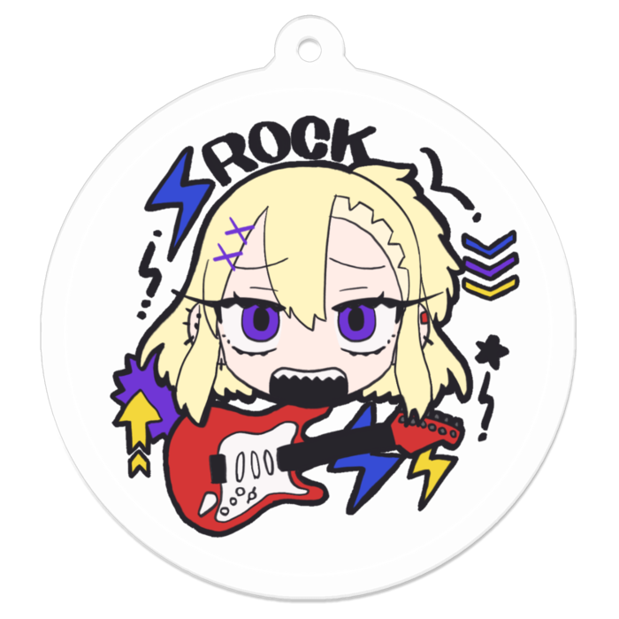 アクリルキーホルダー(コーティング) - 50 x 50 (mm)