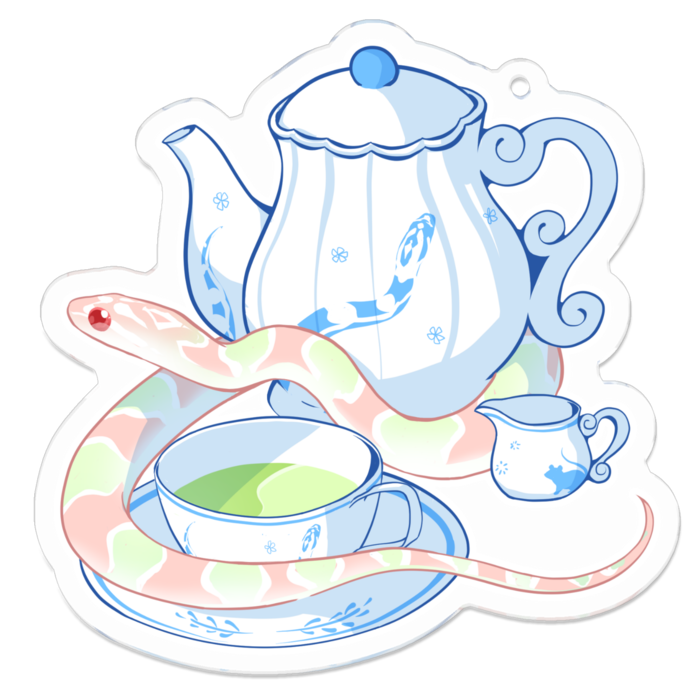 TeaTimeアクキー／コーン(バブルガム)×うさぎ 7cm