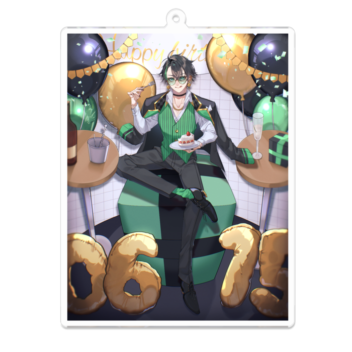 アクリルキーホルダー - 100 x 100 (mm)