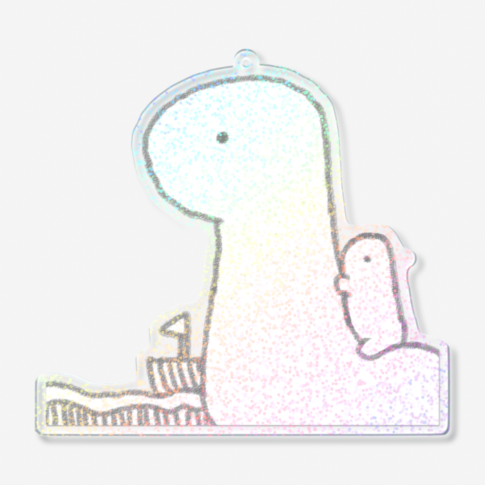ホログラムアクリルキーホルダー - 100 × 100mm
