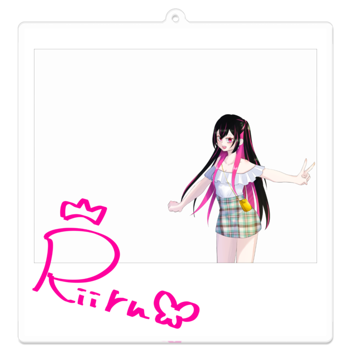 アクリルキーホルダー（コーティング） - 100 x 100 (mm)