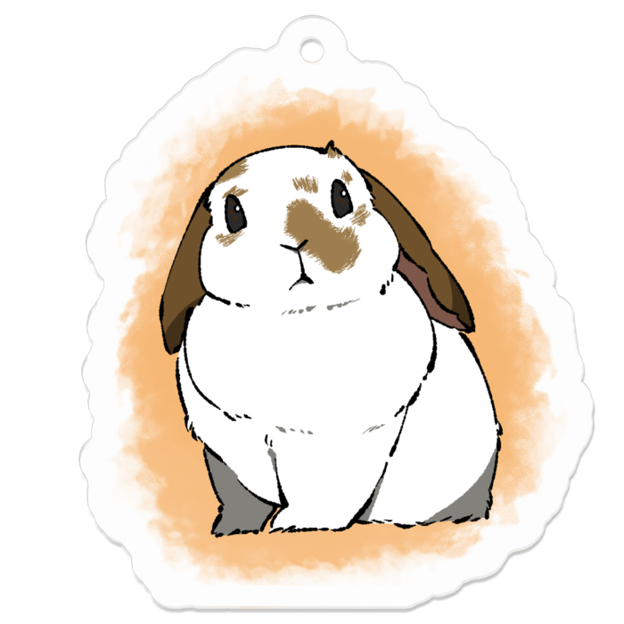 アクリルキーホルダー（コーティング） - 50 x 50 (mm)