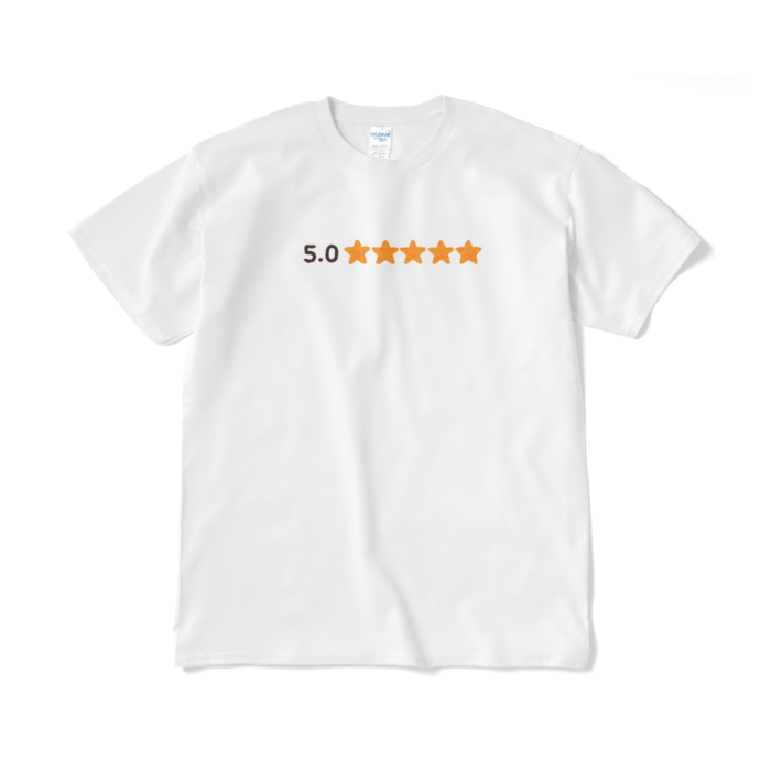 評価 星５Tシャツ - XL - ホワイト
