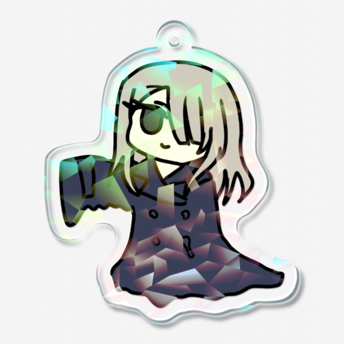 ホログラムアクリルキーホルダー - 50 × 50mm