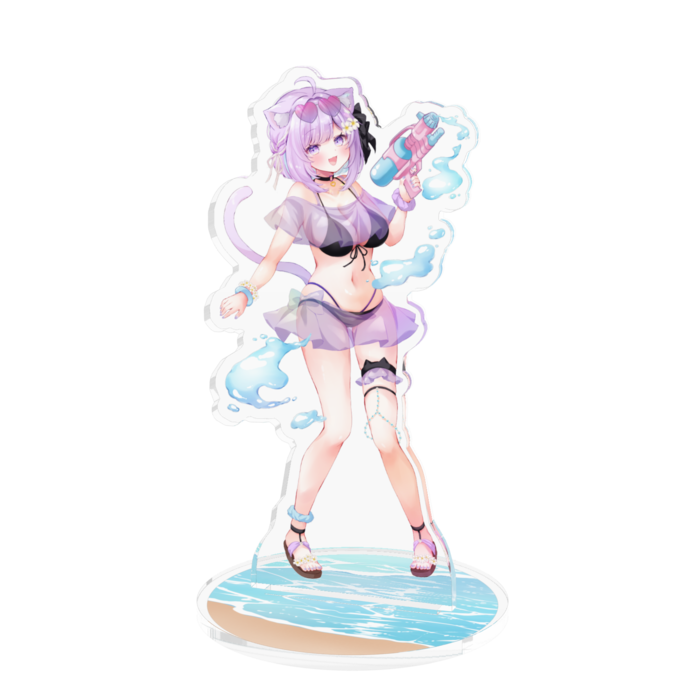 水着おかゆちゃんアクリルフィギュア - 100x100mm