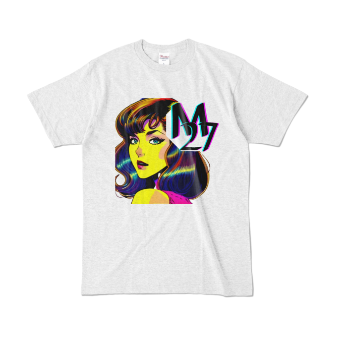 Color T-shirt - L - Ash (Light)カラーTシャツ - L - アッシュ (淡色)