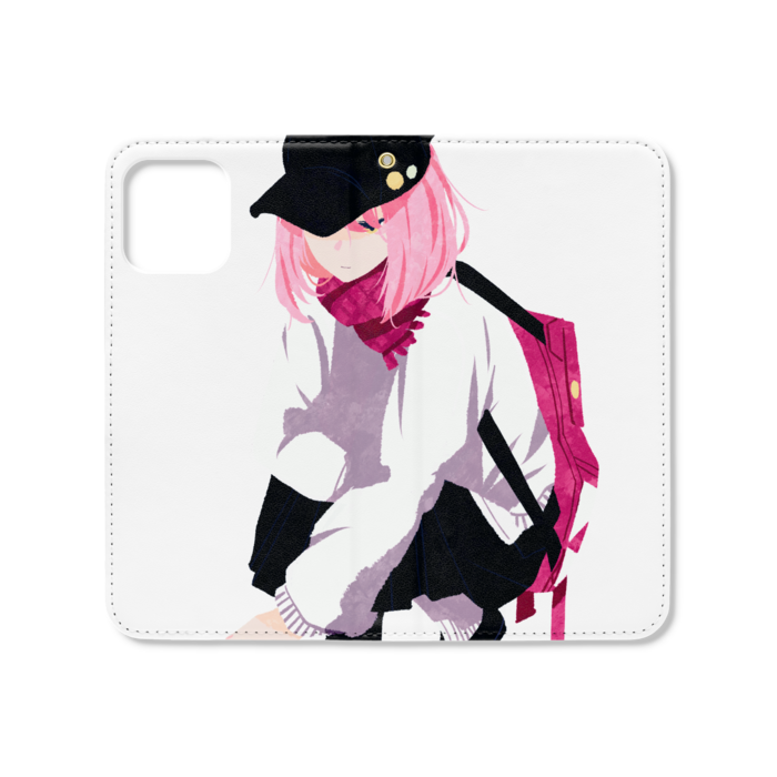 手帳型iPhoneケース（ベルトなし） - iPhone12 / 12 Pro - ストラップ穴 あり