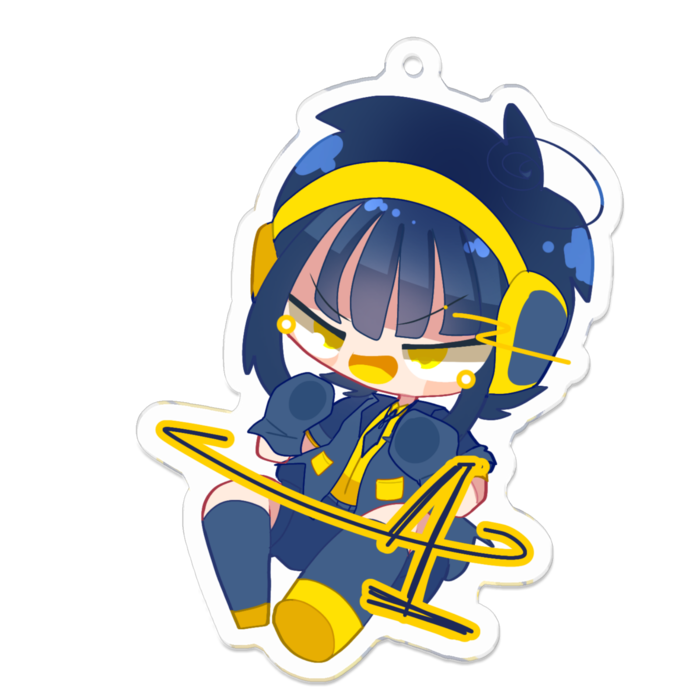 アクリルキーホルダー - 70 x 70 (mm)