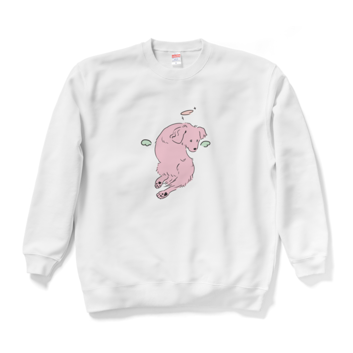 うちの子天使 スウェット ピンク - XL - ホワイト