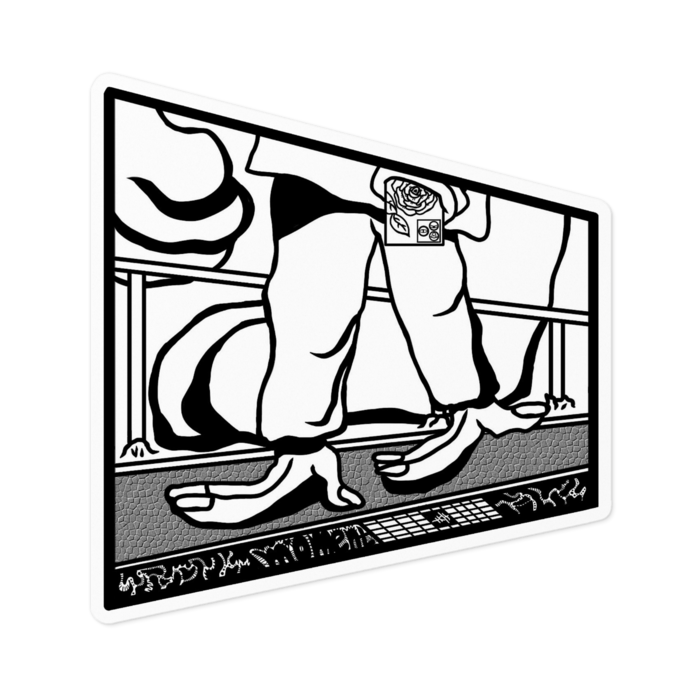 ステッカー - 100 x 100 (mm)
