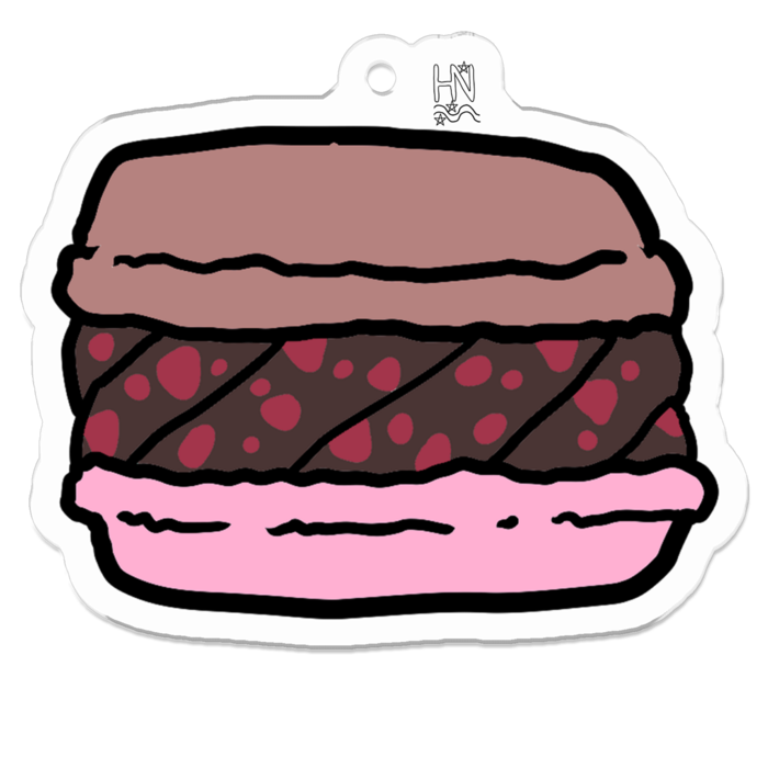 アクリルキーホルダー（コーティング） - 50 x 50 (mm)