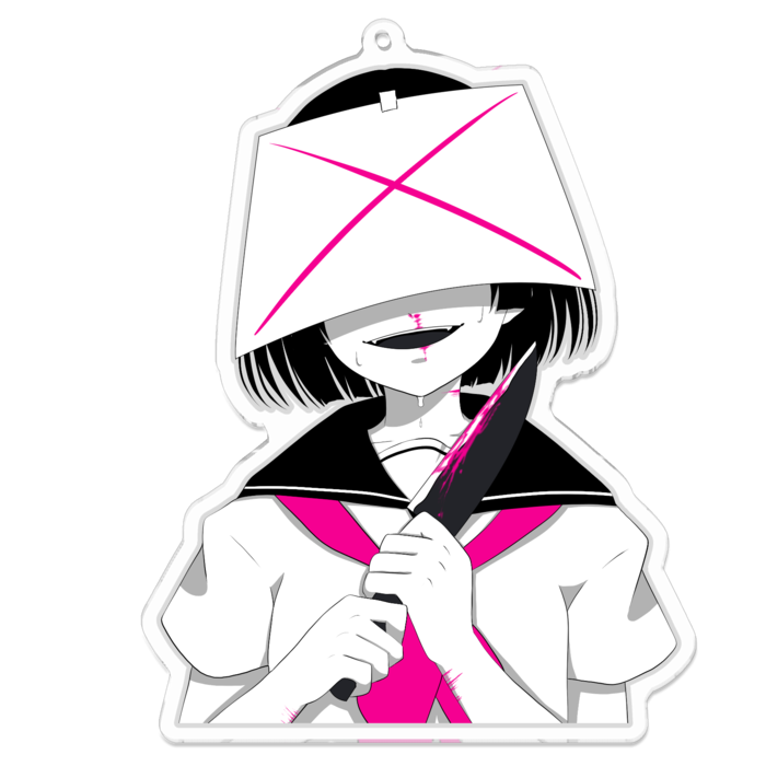 アクリルキーホルダー（コーティング） - 100 x 100 (mm)