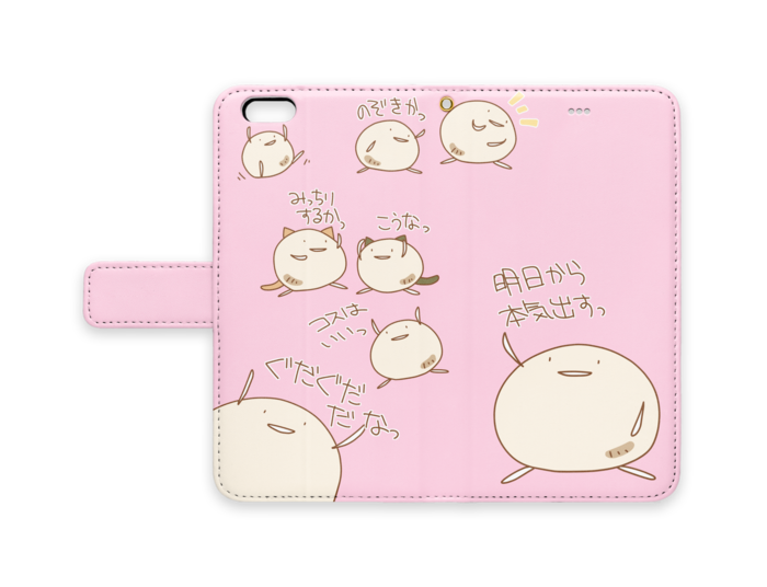 手帳型iPhoneケース - iPhone 6 Plus / 6s Plus - ストラップ穴 あり