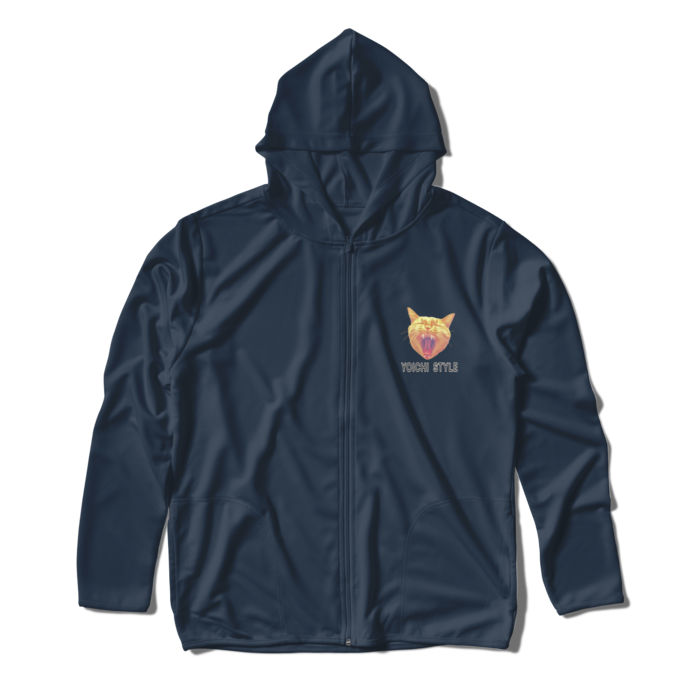 ジップパーカー - L - ネイビー