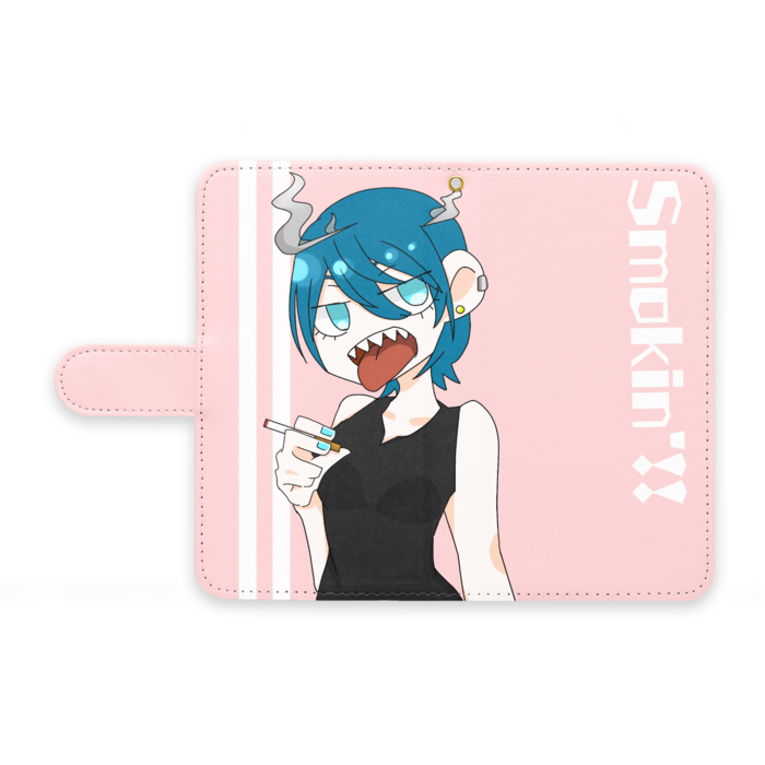 手帳型Androidケース - M - ストラップ穴 あり