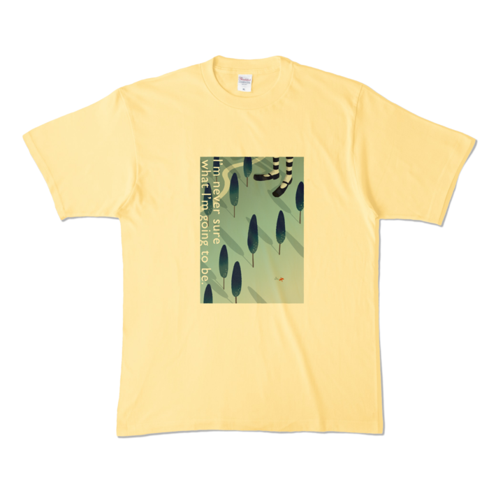 カラーTシャツ - XL - ライトイエロー (淡色)