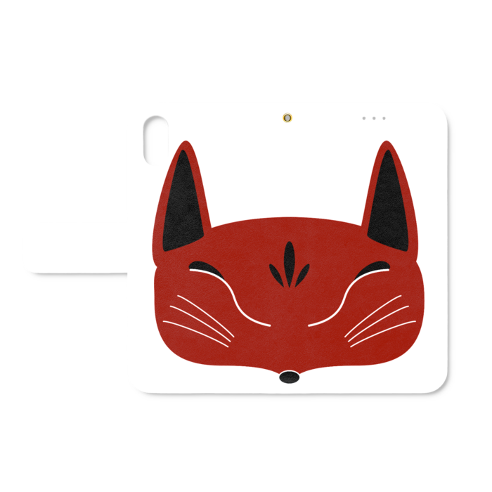 手帳型iPhoneケース - iPhone XS / X - ストラップ穴 あり