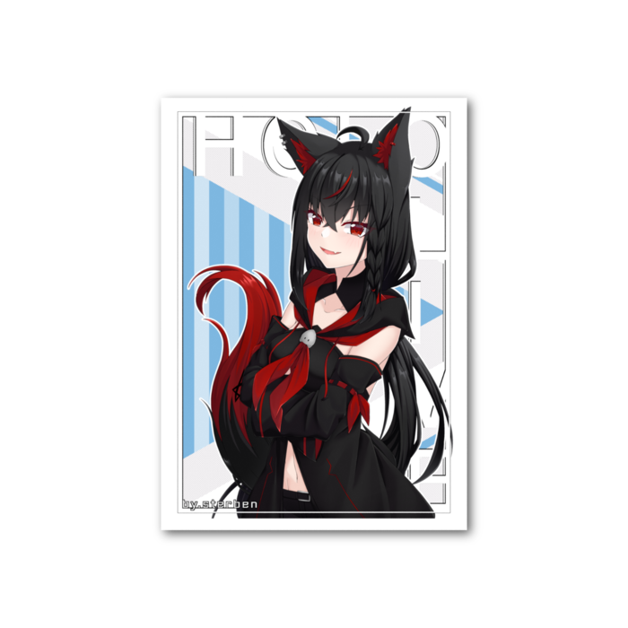フォト風カード - 縦 - 両面 黒上フブキ