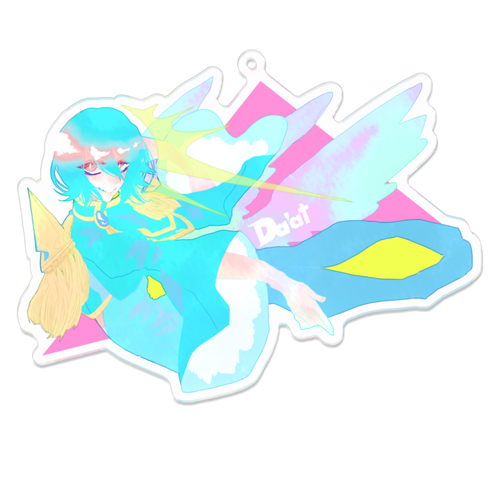 アクリルキーホルダー - 100 x 100 (mm)