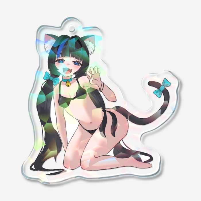 ホログラムアクリルキーホルダー - 50 × 50mm