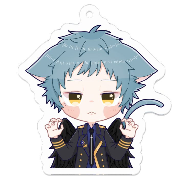 アクリルキーホルダー（コーティング） - 50 x 50 (mm)