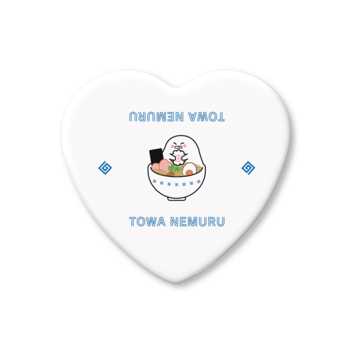 ハート缶バッジ - 52.5 × 57mm