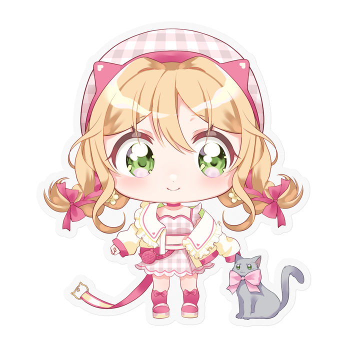 B：にゃんこと一緒