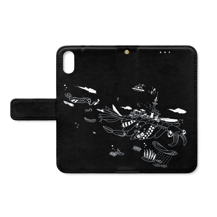 手帳型iPhoneケース - iPhone X - ストラップ穴 あり