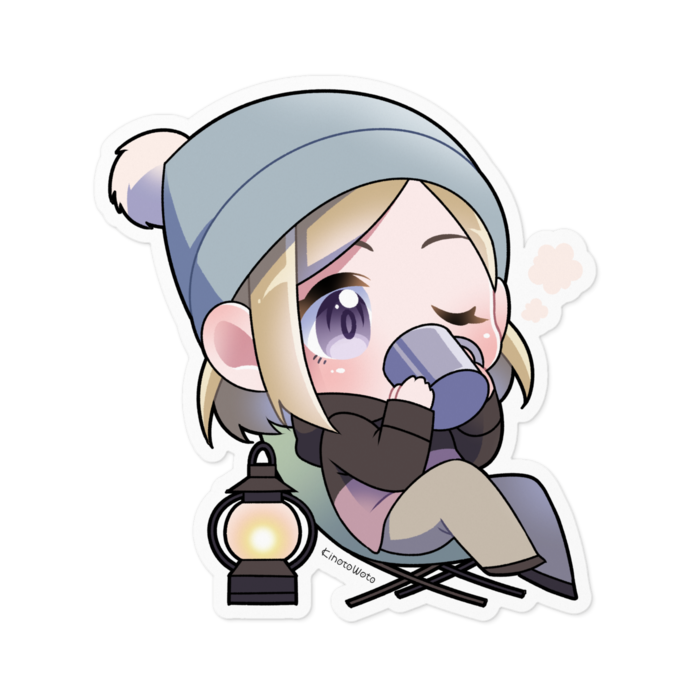 ステッカー - 100 x 100 (mm) - ホワイト