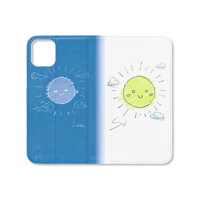 手帳型iPhoneケース（ベルトなし） - iPhone 11 - ストラップ穴 なし