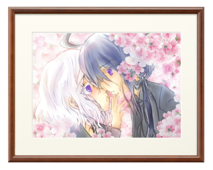 プリモアート - A4 - 額縁・ブラウン