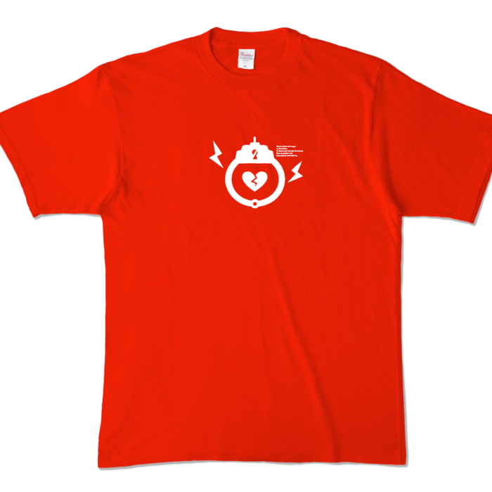 カラーTシャツ - XL - レッド (濃色)