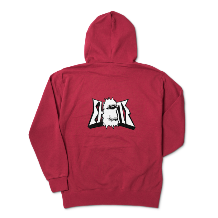 ジップパーカー - XL - バーガンディ