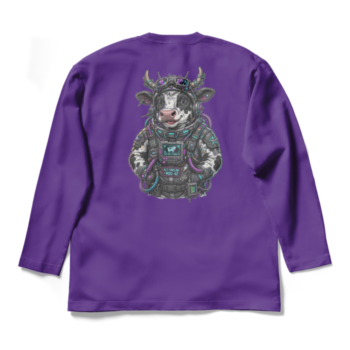 ロングスリーブTシャツ - L - パープル(1)