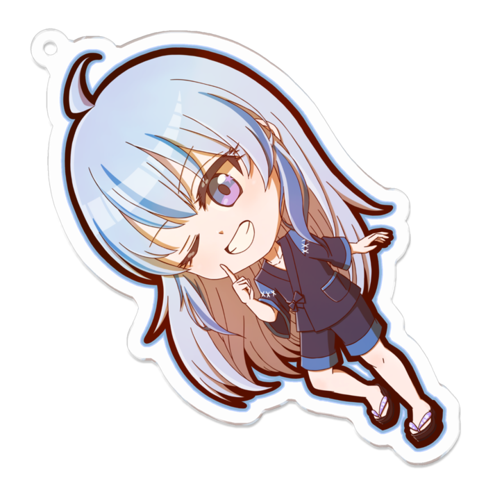 アクリルキーホルダー - 70 x 70 (mm)メガネなし