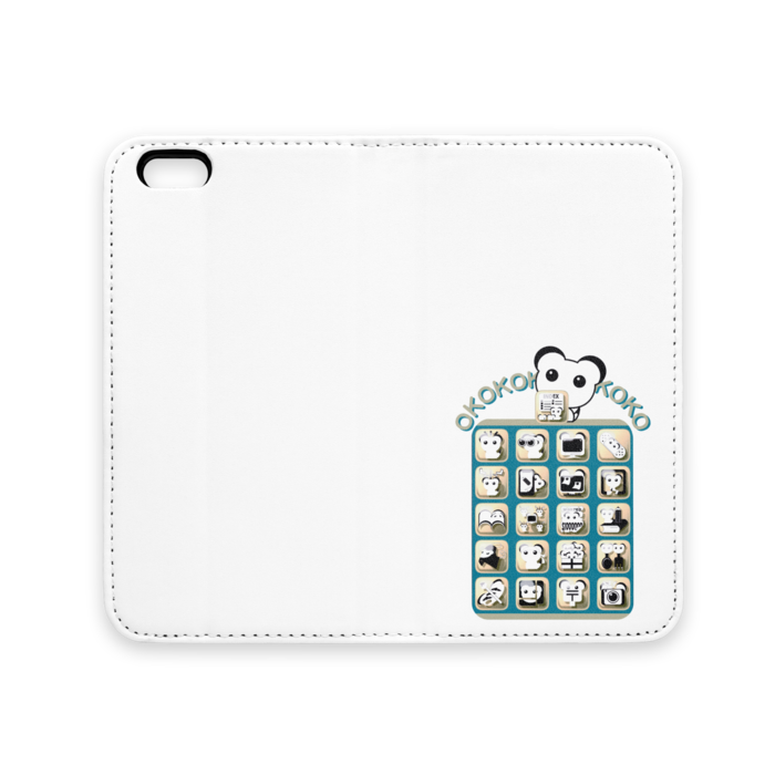 手帳型iPhoneケース（ベルトなし） - iPhone 6 / 6s - ストラップ穴 なし