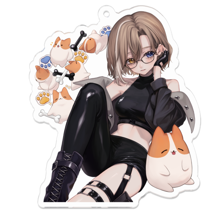 アクリルキーホルダー - 70 x 70 (mm)