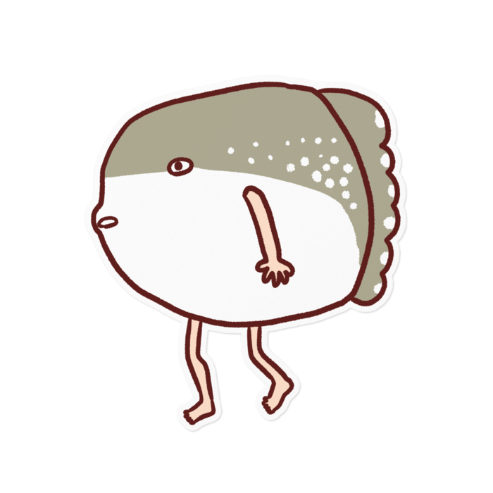 ステッカー白 - 160 x 160 (mm)