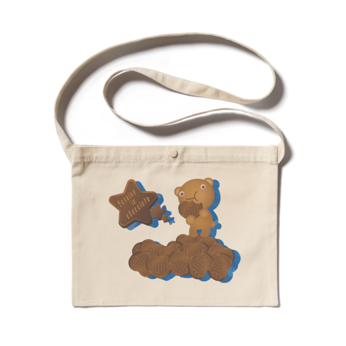 サコッシュ - 300 x 230 (mm)　ナチュラル