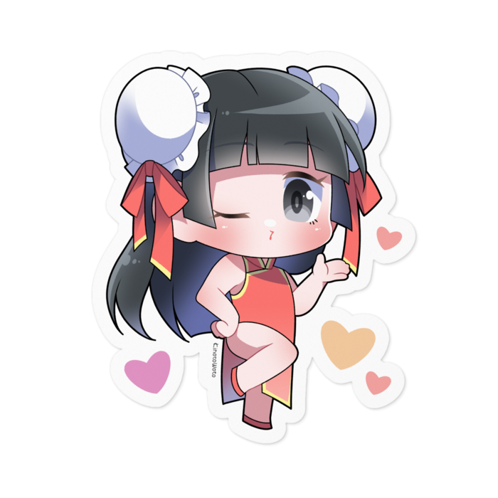 ステッカー - 100 x 100 (mm) - ホワイト