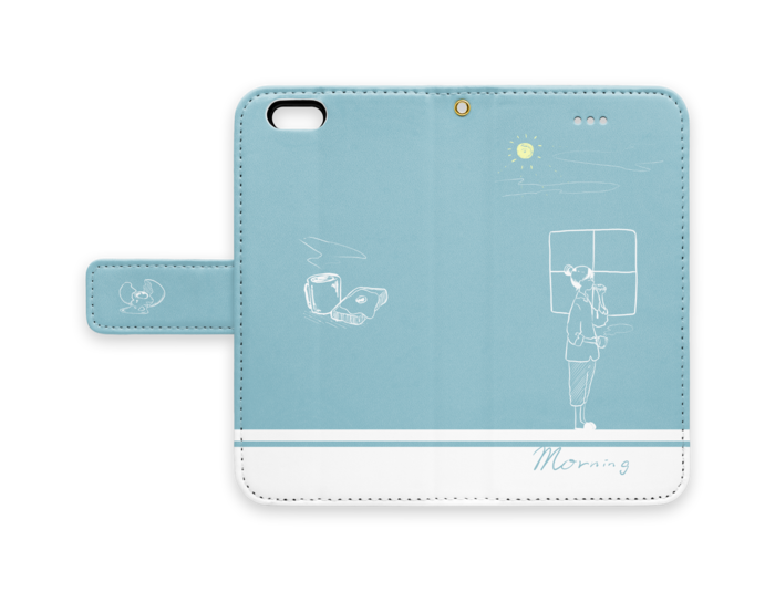 手帳型iPhoneケース - iPhone 6 / 6s - ストラップ穴 あり