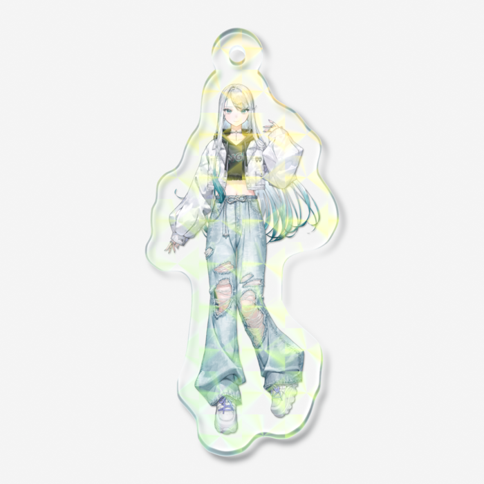 ホログラムアクリルキーホルダー（モザイク）- 50 × 50mm