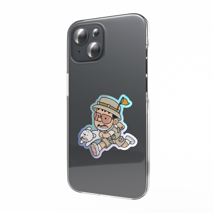 オーロラスマホステッカー - 縦