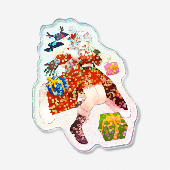 ホログラムアクリルキーホルダー - 50 × 50mm