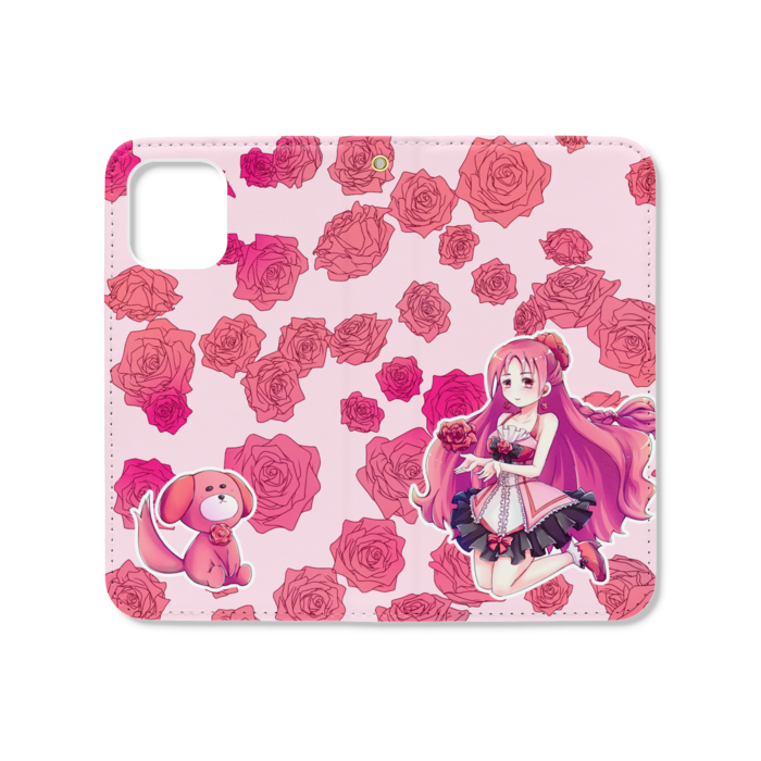 手帳型iPhoneケース（ベルトなし） - iPhone12 mini - ストラップ穴 あり