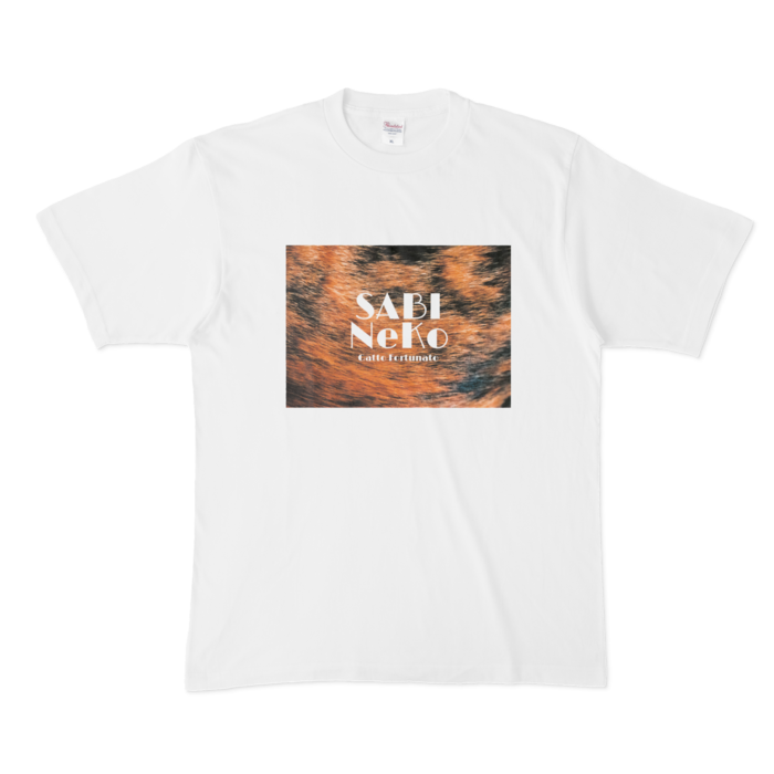 推し猫Tシャツ(XL) 【サビ猫】