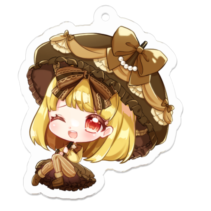 アクリルキーホルダー - 50 x 50 (mm)