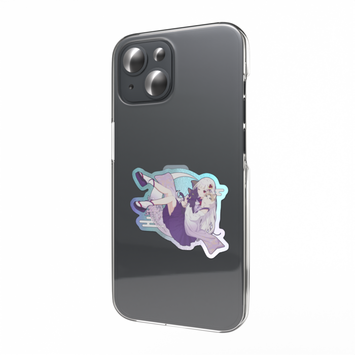 オーロラスマホステッカー - 縦