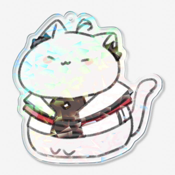 ホログラムアクリルキーホルダー - 70 × 70mm