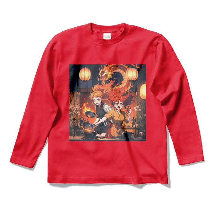 ロングスリーブTシャツ - S - レッド